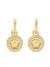 Versace Earrings Metal Rhinestones Accessories In Gold