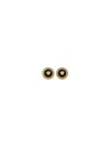 Versace Earrings In Nero-oro Tribute