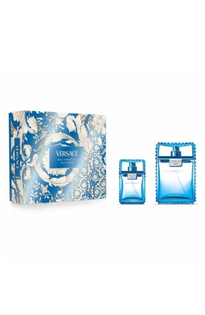 Versace Eau Fraîche Eau De Toilette Gift Set $189 Value In Transparent