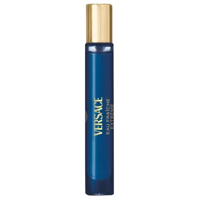 Versace Eau Fraiche Extreme Eau De Parfum Travel Spray 0.34 Oz/10 ml Eau De Parfum Spray In Blue