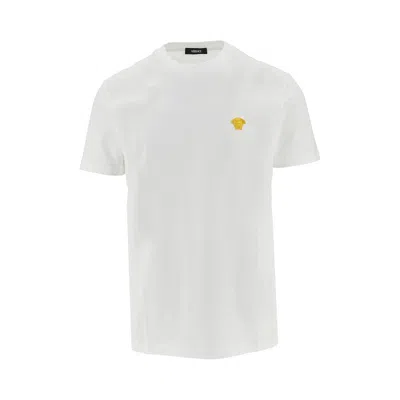 Versace Edusa Embroidery T-shirt In White
