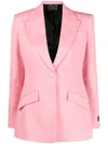 Versace Single Breasted Medusa Jacket In Pink