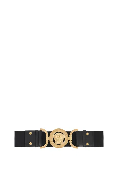 Versace Elastic Medusa  95 In Black- Gold (black)