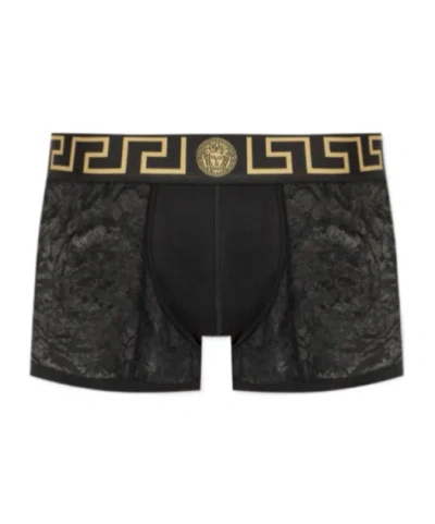 VERSACE VERSACE GRECA-BORDER LACED BOXERS