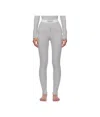 Versace Gray 90s Vintage Logo Ribbed Leggings In Gray