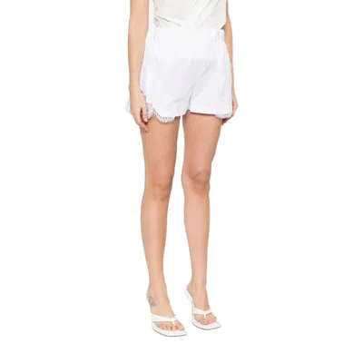 Versace Elastic Waist Shorts In Neutral