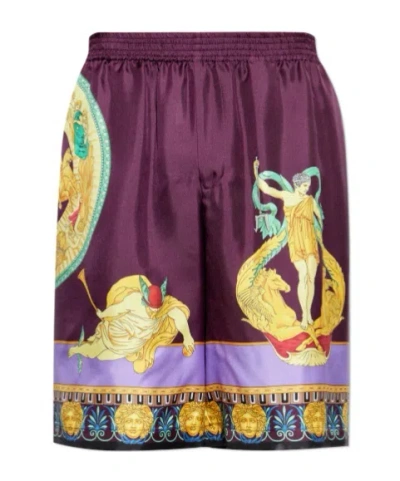 VERSACE ELASTIC WAIST SHORTS