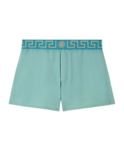 VERSACE ELASTIC WAIST SWIM SHORTS