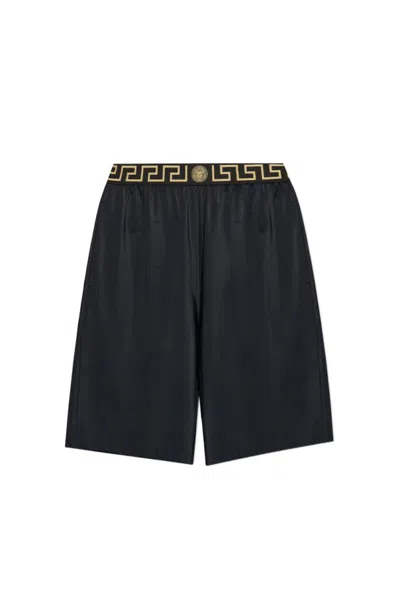 VERSACE GRECA-WAISTBAND SHORTS
