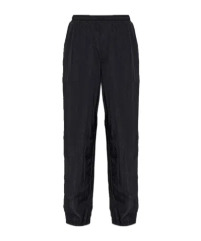 Versace Elastic Waist Casual Pants In Black