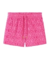 Versace Elasticated Drawstring Waistband Shorts In Pink