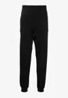 Versace Logo-print Track Pants In Black