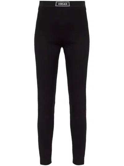 VERSACE ELASTICATED-WAIST LEGGINGS