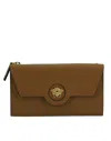 Versace Brown Calf Leather Medusa Wallet