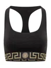Versace Elegant Stretch Bra In Black