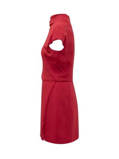 Versace Elegant Suit Dress - Mini Style In Lipstick Red
