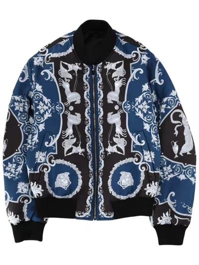 Versace Elevated Sports Jacket For Men - Ss26 In Blue