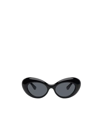 Versace Womens Black Ve4455u Cat-eye Acetate Sunglasses In Gray