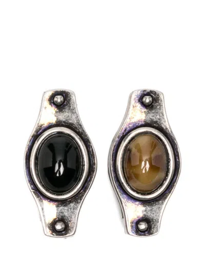 Versace 'ellittica' Earrings In Pattern