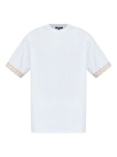 Versace Embellished-cuffs T-shirt