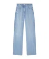 Versace Embellished High-waist Jeans In Blue