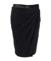 Versace Skirt Responsible Stretch Crepe Jersey In Black
