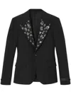 Versace Men's Embellished Wool Evening Jacket In Black