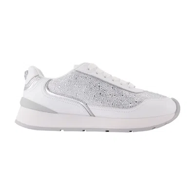 VERSACE VERSACE EMBELLISHED LACE-UP SNEAKERS