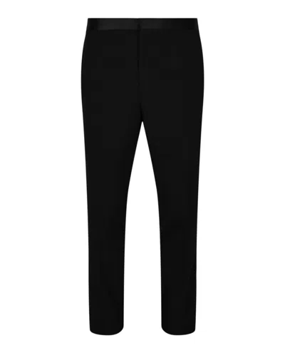 Versace Medusa Biggie Mid-rise Straight-leg Trousers In Black