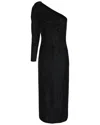 Versace Embellished Silk Evening Gown In Black