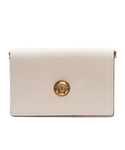 Versace Emblème Mini Bag In White