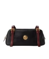 Versace Rectangular Handbag In Smooth Silk And Nylon In Black