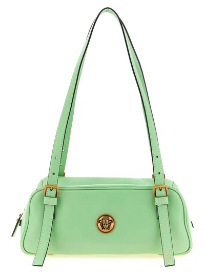 Versace Green Embleme Medium Shoulder Bag