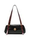 Versace Small Shoulder Bag Lamb And Calf Leather In Black