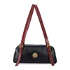 Versace Rectangular Handbag In Smooth Silk And Nylon In Black
