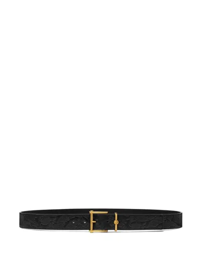 Versace Gürtel Mit Prägung In Black