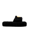 Versace Embossed Logo Platform Slides In Black