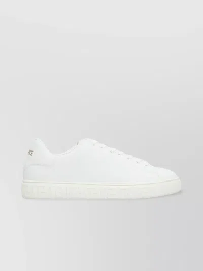 VERSACE EMBOSSED SOLE LOW-TOP SNEAKERS