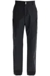 Versace Informal Pant Light Cotton Gabardine Fabric And Stamp Embroidery In Black