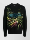 VERSACE EMBROIDERED CITY LIGHTS SWEATER