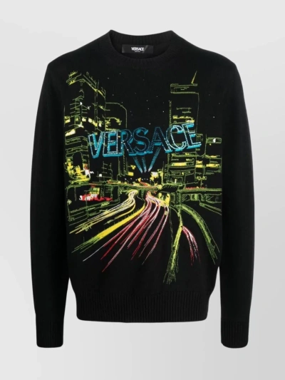 Versace Sweaters Black