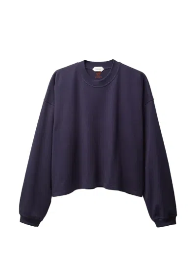 Versace Embroidered Cotton-jersey Long-sleeved T-shirt In Multi