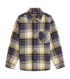 Versace Checked Shirt In Blue