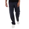 Versace Embroidered Logo Mid-rise Cotton Trousers In Black