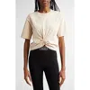 Versace T-shirt In Champagne White