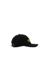 Versace Embroidered-logo Six-panel Cap In Black