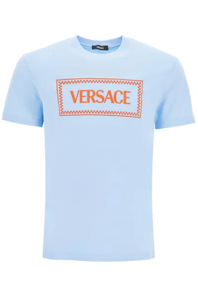 VERSACE EMBROIDERED LOGO T-SHIRT