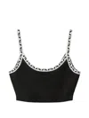 Versace Bralette Top In Black