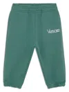 Versace Embroidered Logo Track Pants In Green