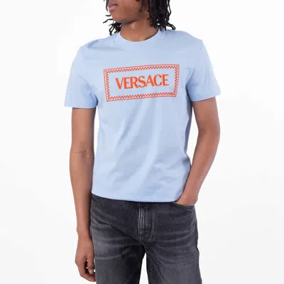 VERSACE EMBROIDERED LOGO T-SHIRT